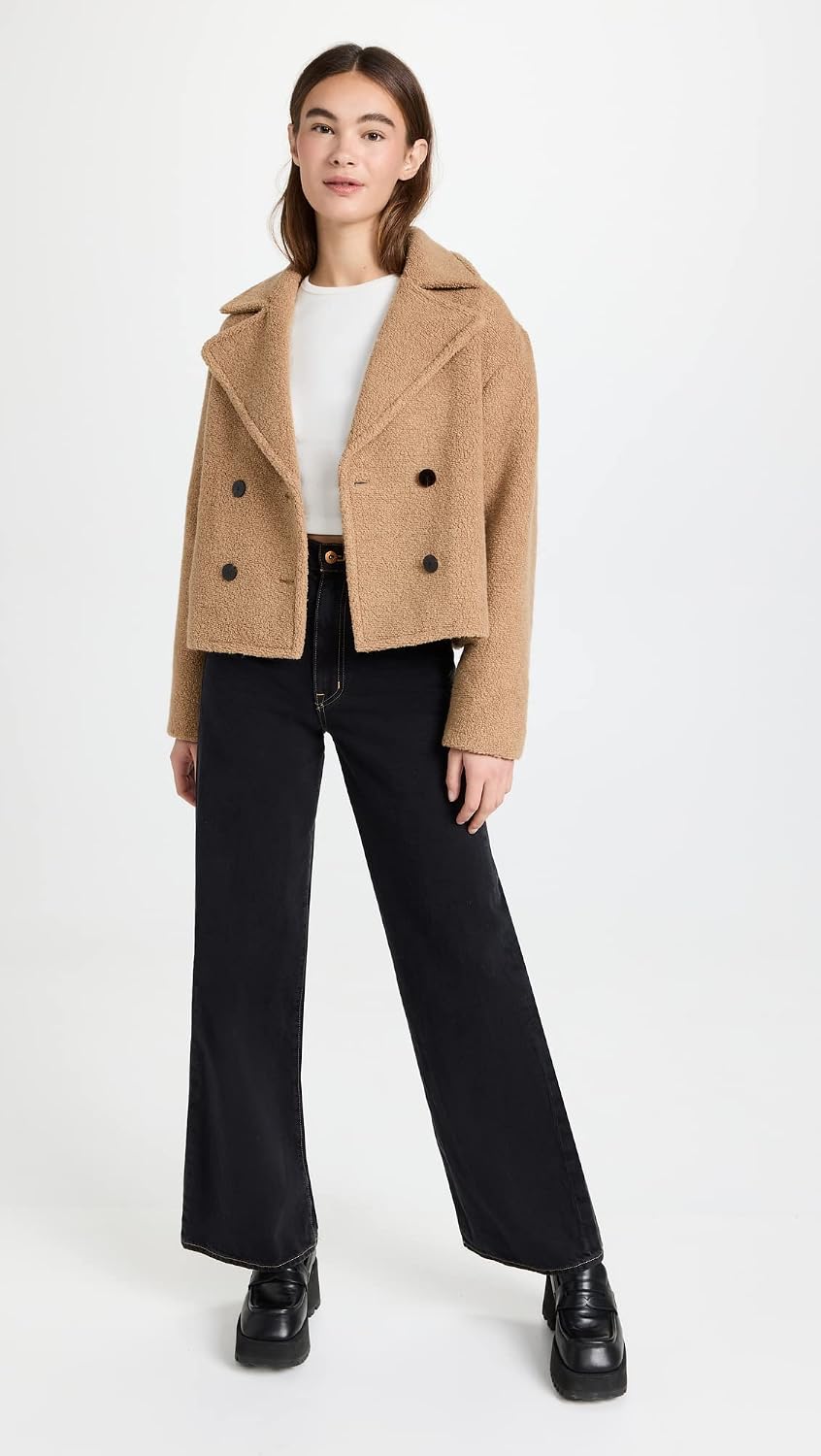 Theory Women's Faux Fur Peacoat