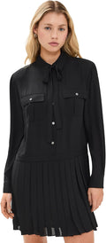 Theory Women's Pleated Skirt Mini Dress