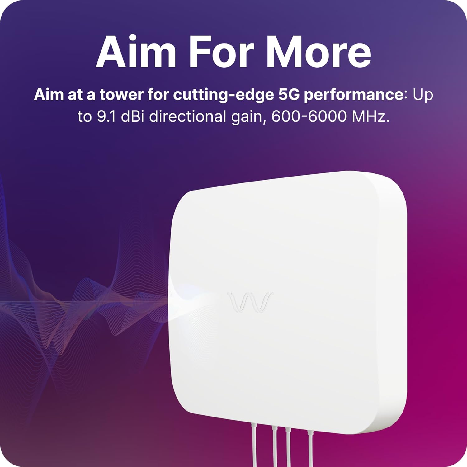 Waveform QuadPro & Lightning Surge Protector Bundle - 4x4 MIMO Panel Antenna for 4G/5G Routers & Gateways for T-Mobile Home Internet, Verizon, AT&T Bundle with FlexMount and LSP