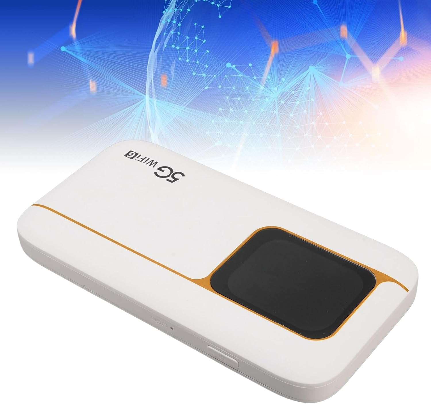 XUMIUZIY 5G WiFi 6 Mobile Hotspot, Portable 5G Cellular Router with Sim Card Slot, 2.77Gbps NR Rate, 16 Connected Devices, 7100mAh Battery, Portable WiFi Device for Travel