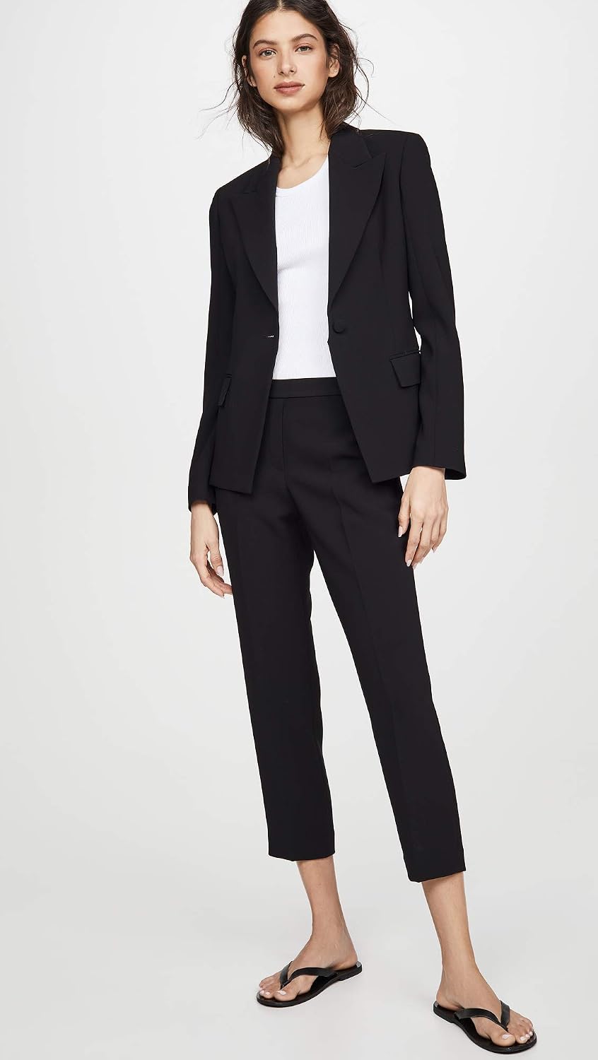 Theory Women's Treeca Pull On Pant, Black, 0