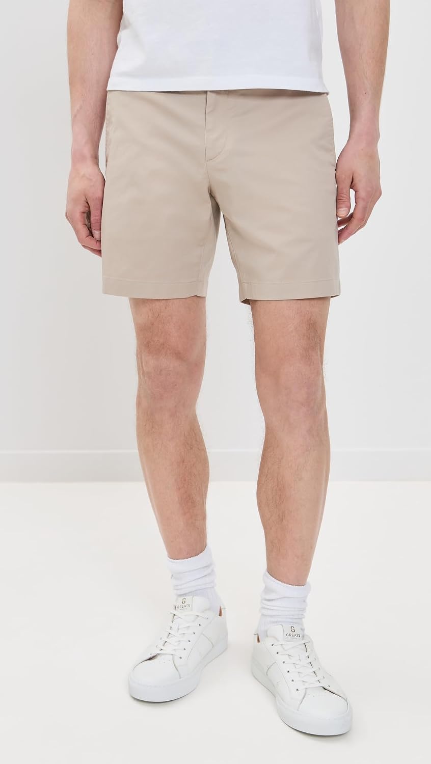 Theory Men's Hanson Twill Zaine Shorts 7'