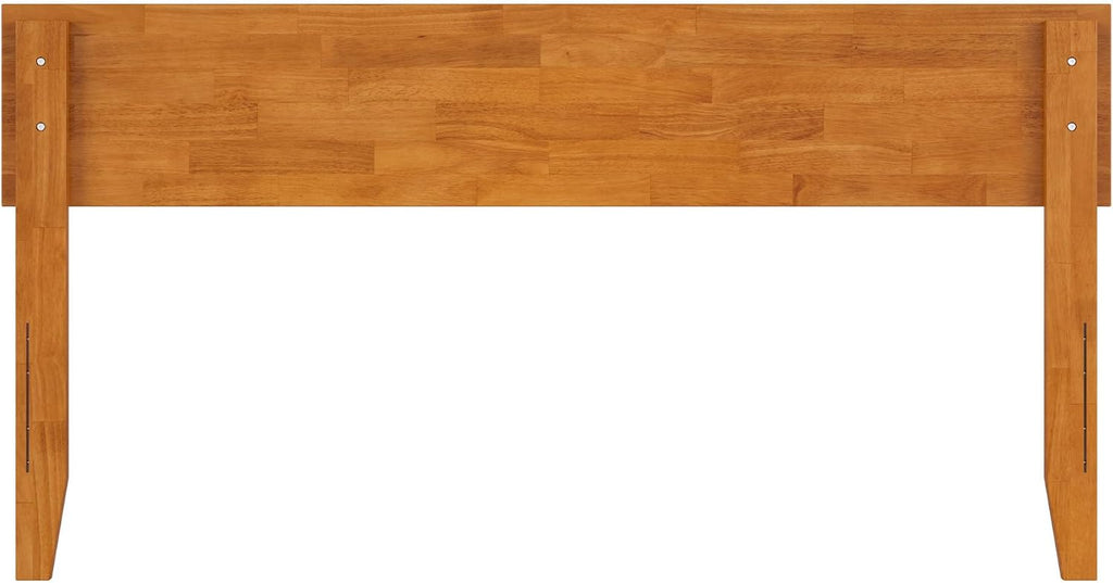 AFI, Orlando Queen Adjustable Modern Solid Wood Panel Headboard, Light Toffee