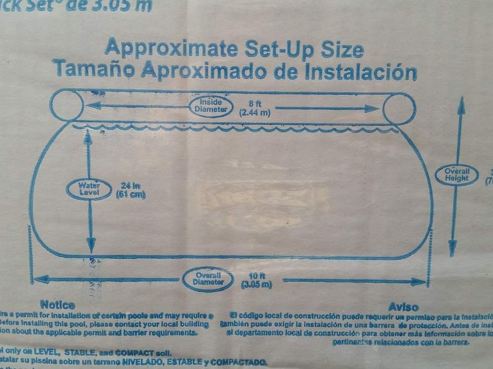 SUMMER WAVES 10' x 30' Quick Set Above Ground Swimming Pool with Filter Pump System includes Filter Cartridge with Built-in Chlorinator
