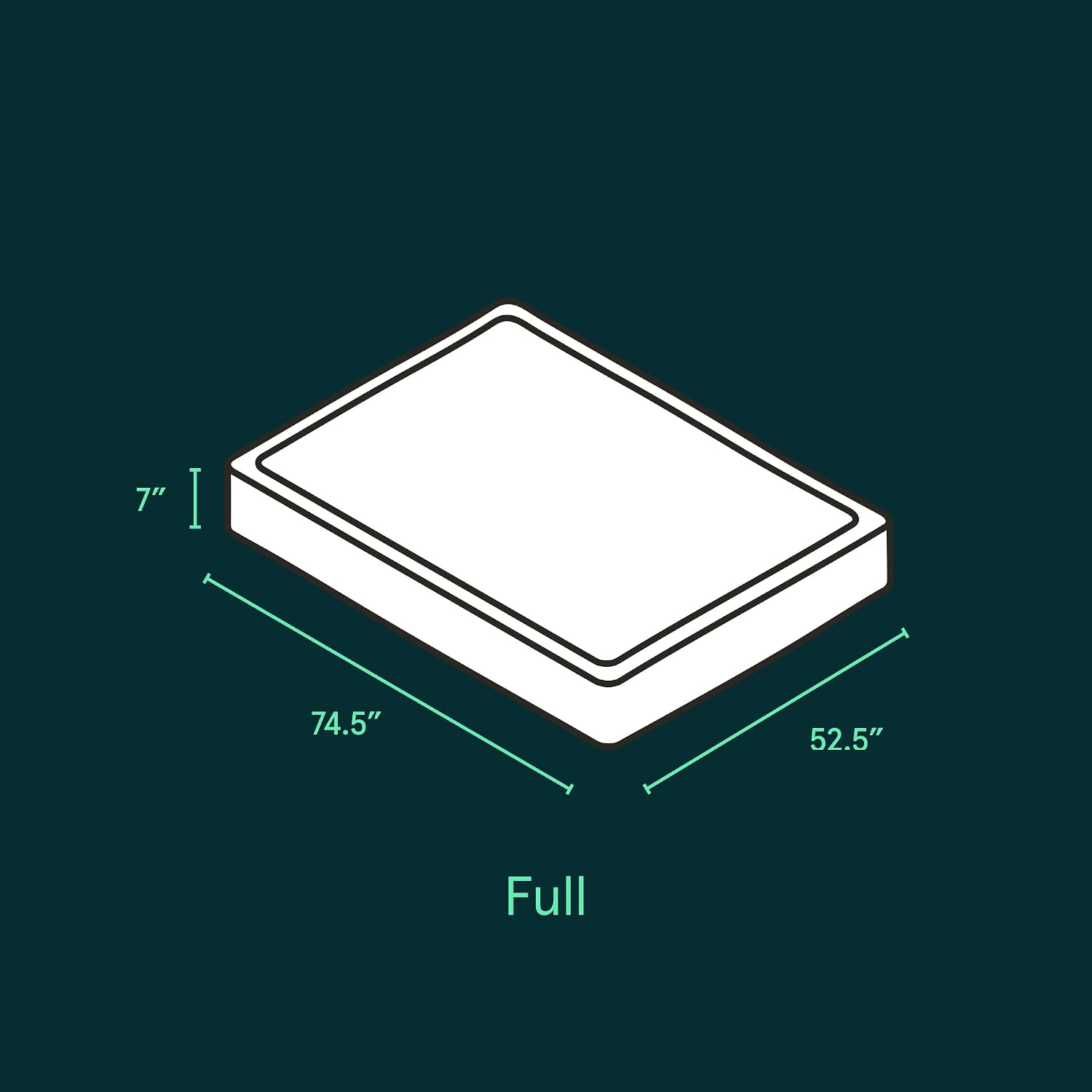 Tuft & Needle Mattress Foundation Box Spring for Full Size Beds; Simple Tool-Less Assembly; Durable Wood Construction; Non-Skid Surface; 5-Year Limited Warranty; GREENGUARD Gold Certified