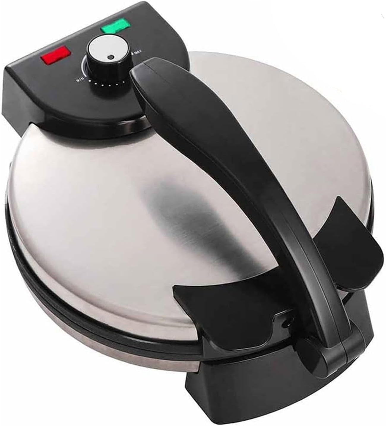 Electric Tortilla Maker, 1800W Roti Press, 12 Inch Double-Sided Baking Maker for Easy Chapati and Quesadilla Preparation