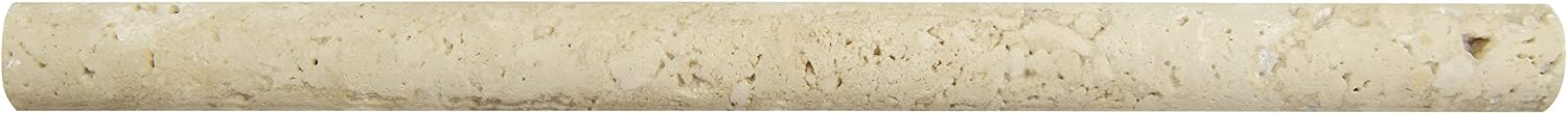 MSI Chiaro Pencil Molding 3/4 in. x 12 in. Honed Travertine Wall Tile for Bathroom, Kitchen Backsplash, Accent Wall Tile, and Shower Wall Tile