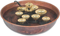 Woodstock Wind Chimes, Woodstock Water Bell Fountain Kit (16') with Pump and Copper Bowl for Indoor Home Garden Decor Christmas/Hanukkah Gifts (WWBF2)