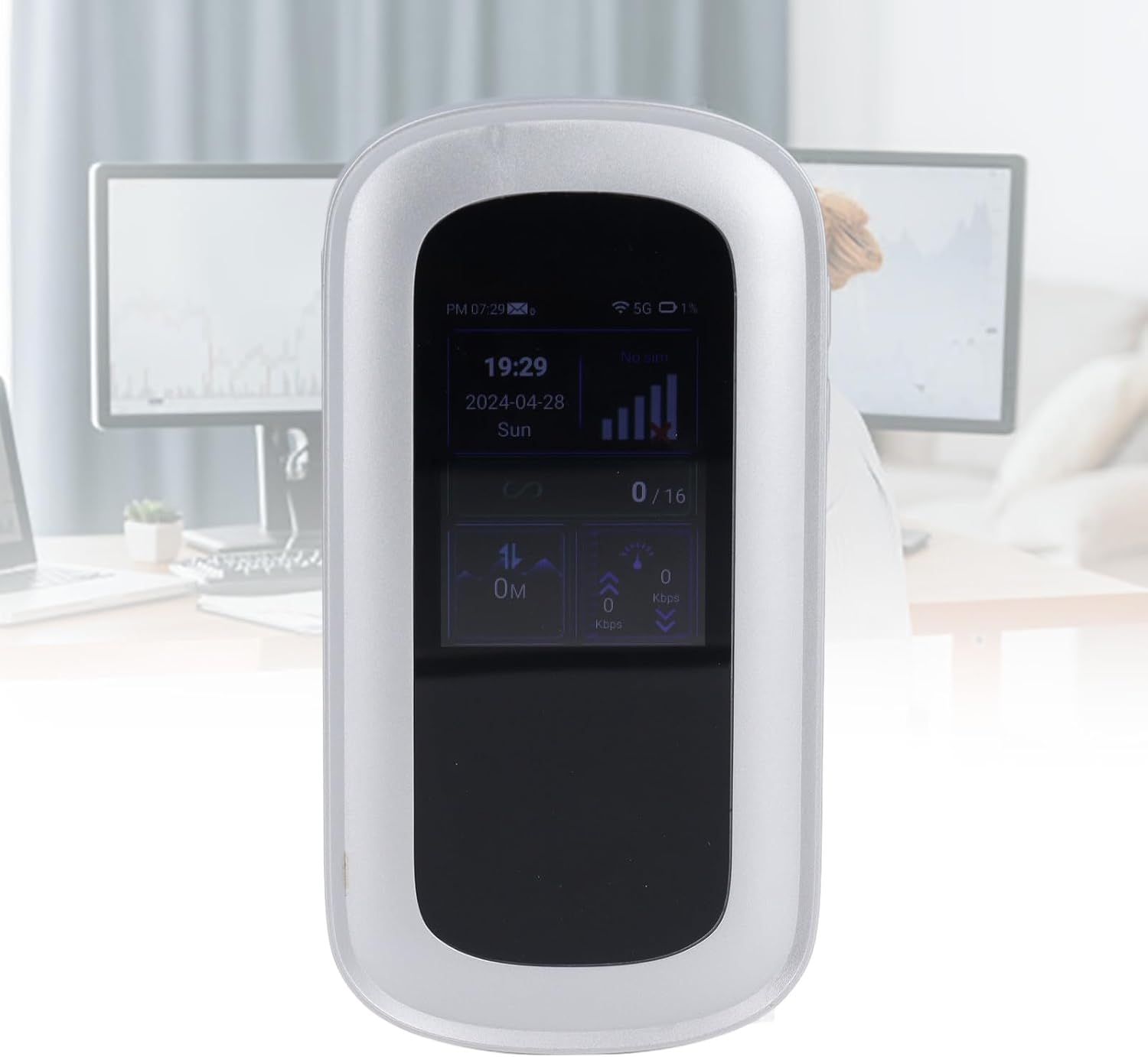 5G 6 Mobile Hotspot, Support 16 Devices 300Mbps Unlocked Internet Router Devices with SIM Card Slot, Travel Hotspot for Travel Camping Security Camera
