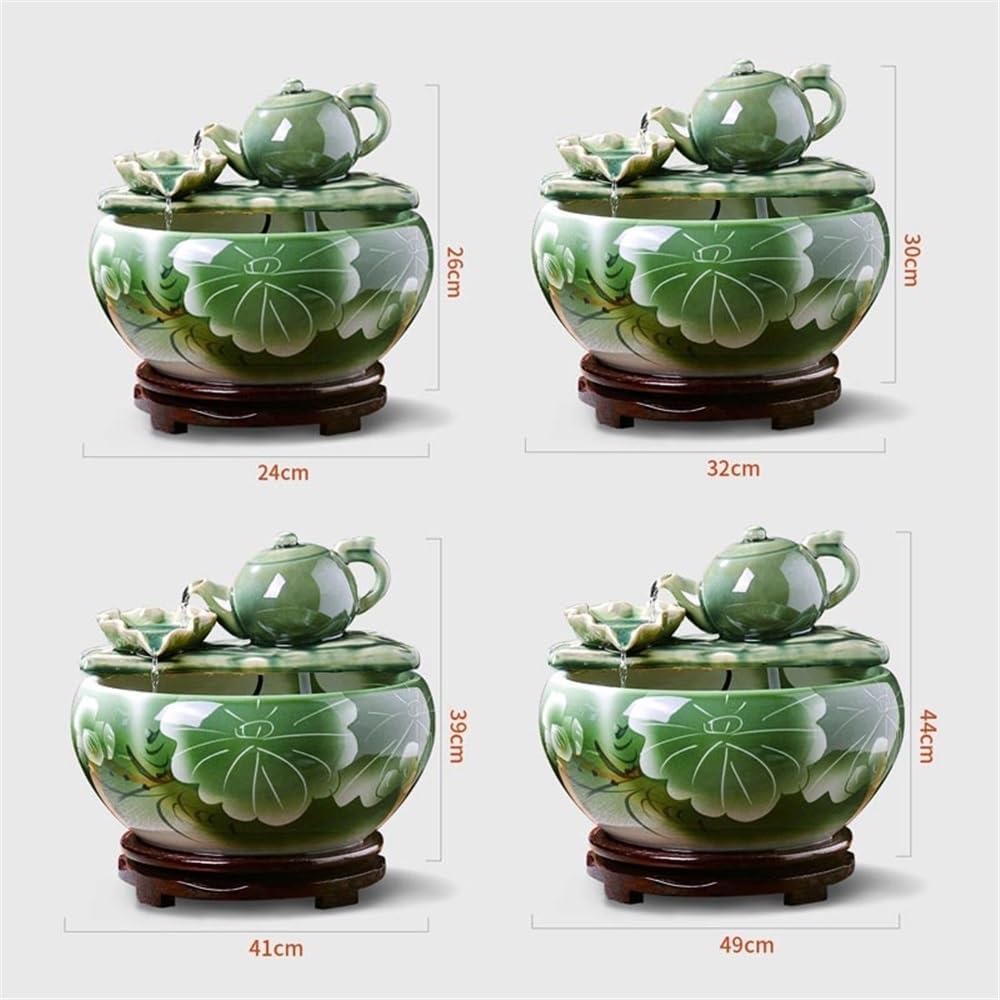 Indoor Waterfall Fountain Indoor Water Fountain, Tabletop Fountain Waterfall, Desktop Simulation Scenery Decoration (S)