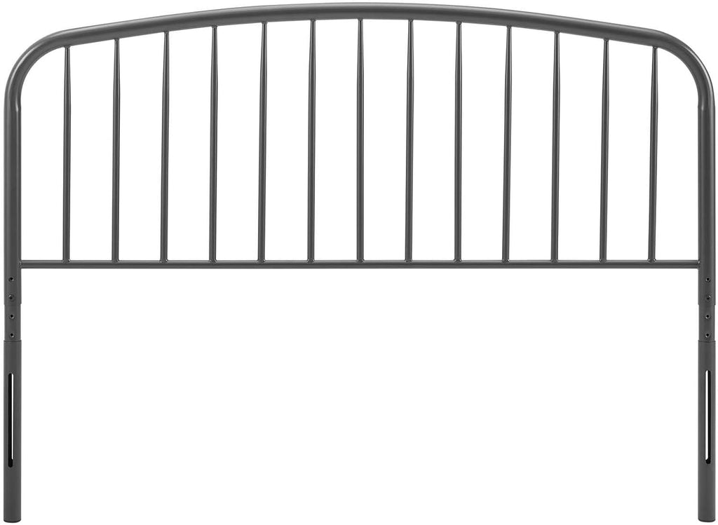 Modway MOD-6150-GRY Nova Queen Metal Headboard, Gray