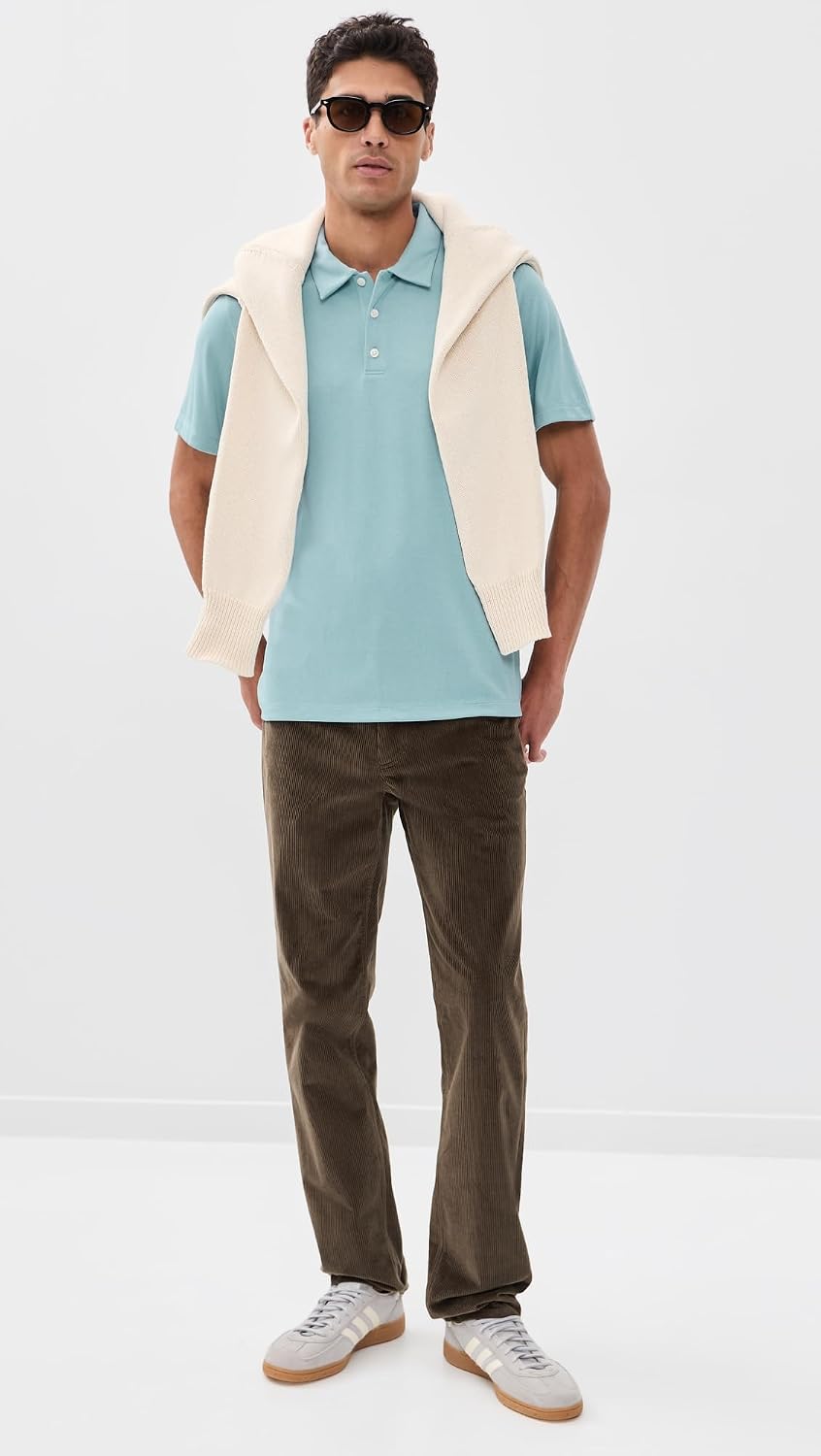 Theory Men's Bron Polo in Cosmos