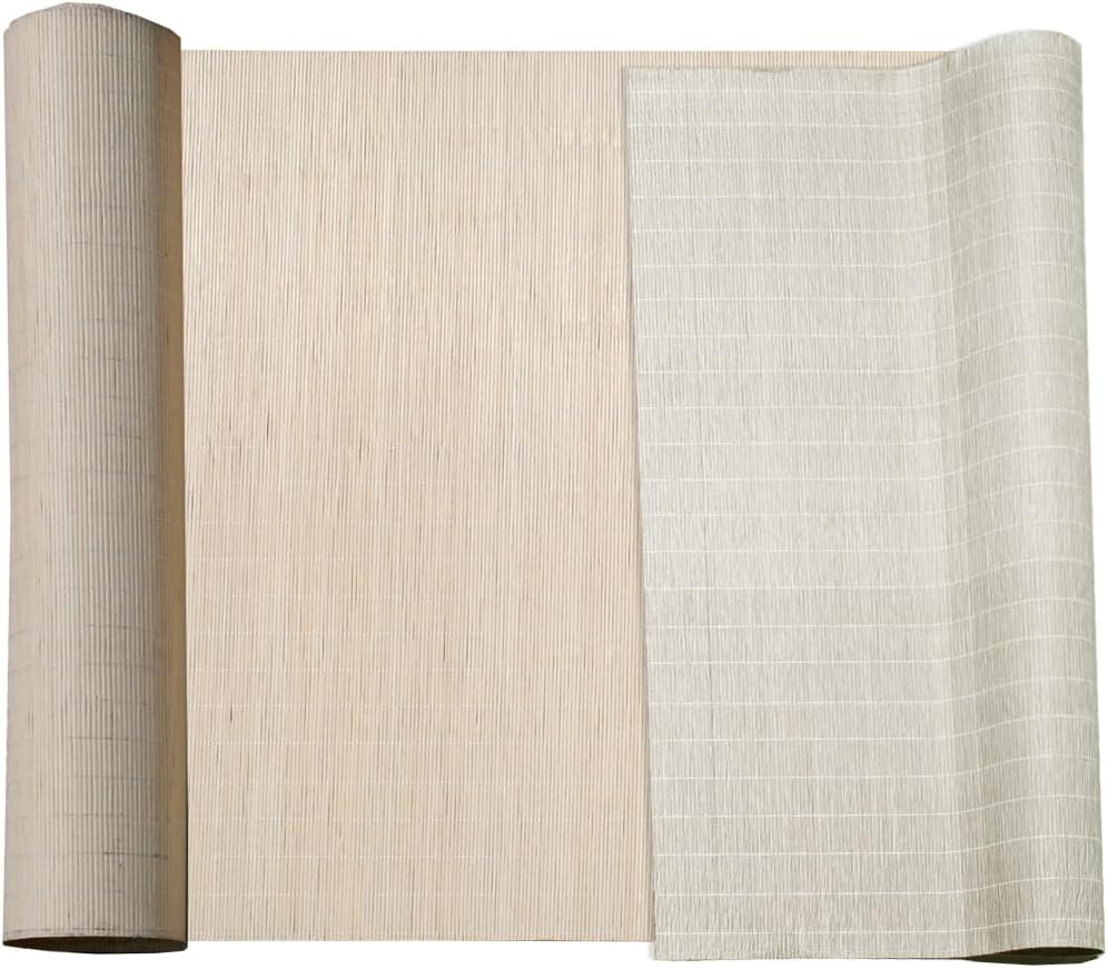 Forever Bamboo Natural Tatami Bamboo Wall Paneling Home Decor for Living Room Decorative Ceiling Treatment 4 ft H x 50 ft L