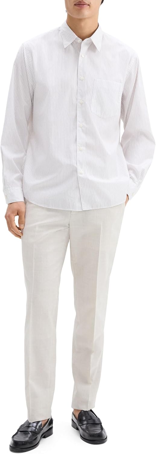 Theory Men's Weekend Shirt in Weekend Stripe