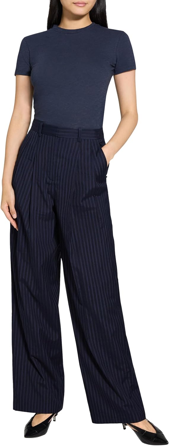 Theory Women's Dbl Pleat Pant N