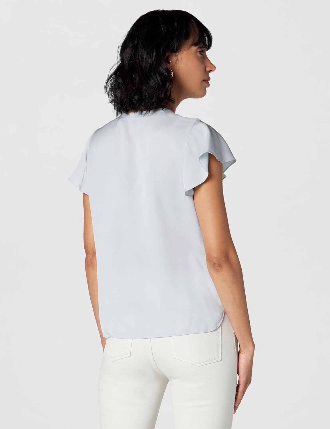 Theory Women's Bd Ruffle SLV Tp