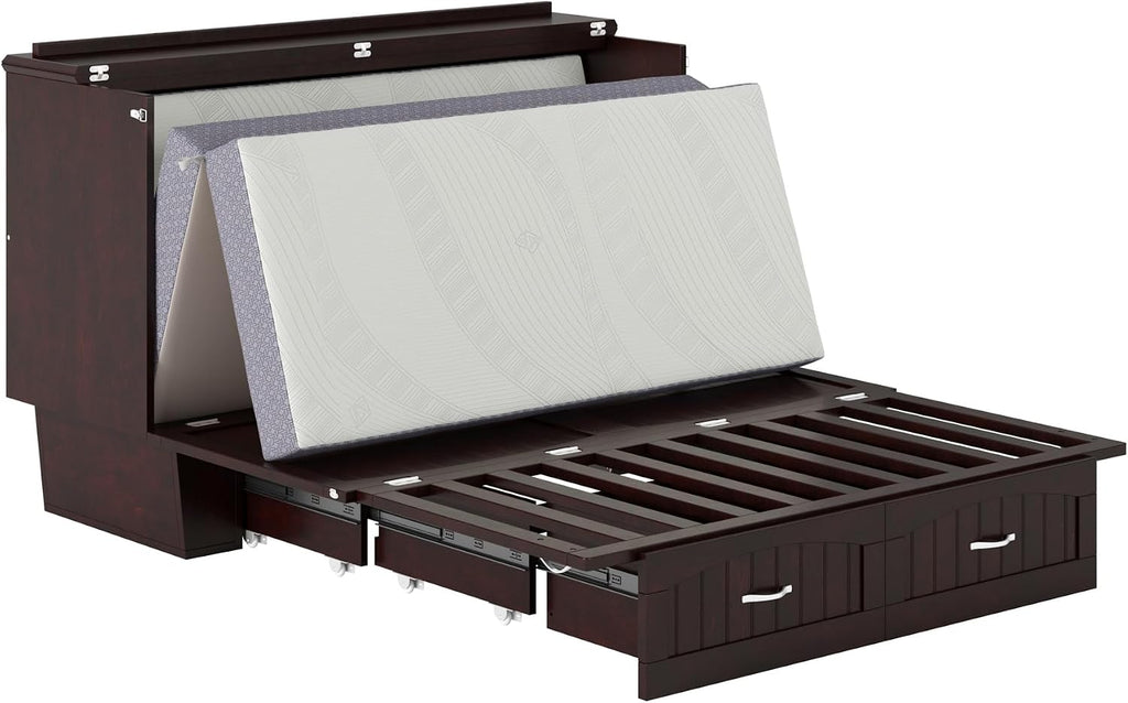 AFI Nantucket Murphy Bed Chest, Queen, Espresso