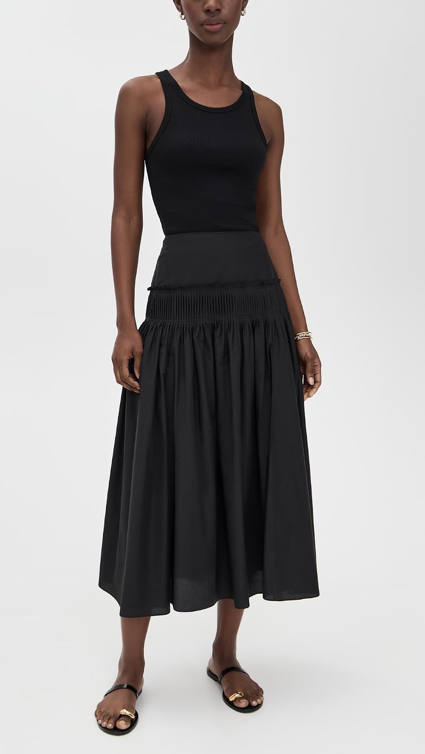 Theory Women's Accordion Yoke Skirt