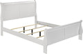 Coaster Home Furnishings Louis Philippe Traditional 5-Piece Bedroom Set Queen Size Sleigh Bed Frame 47-inch Headboard White 202441Q-S5