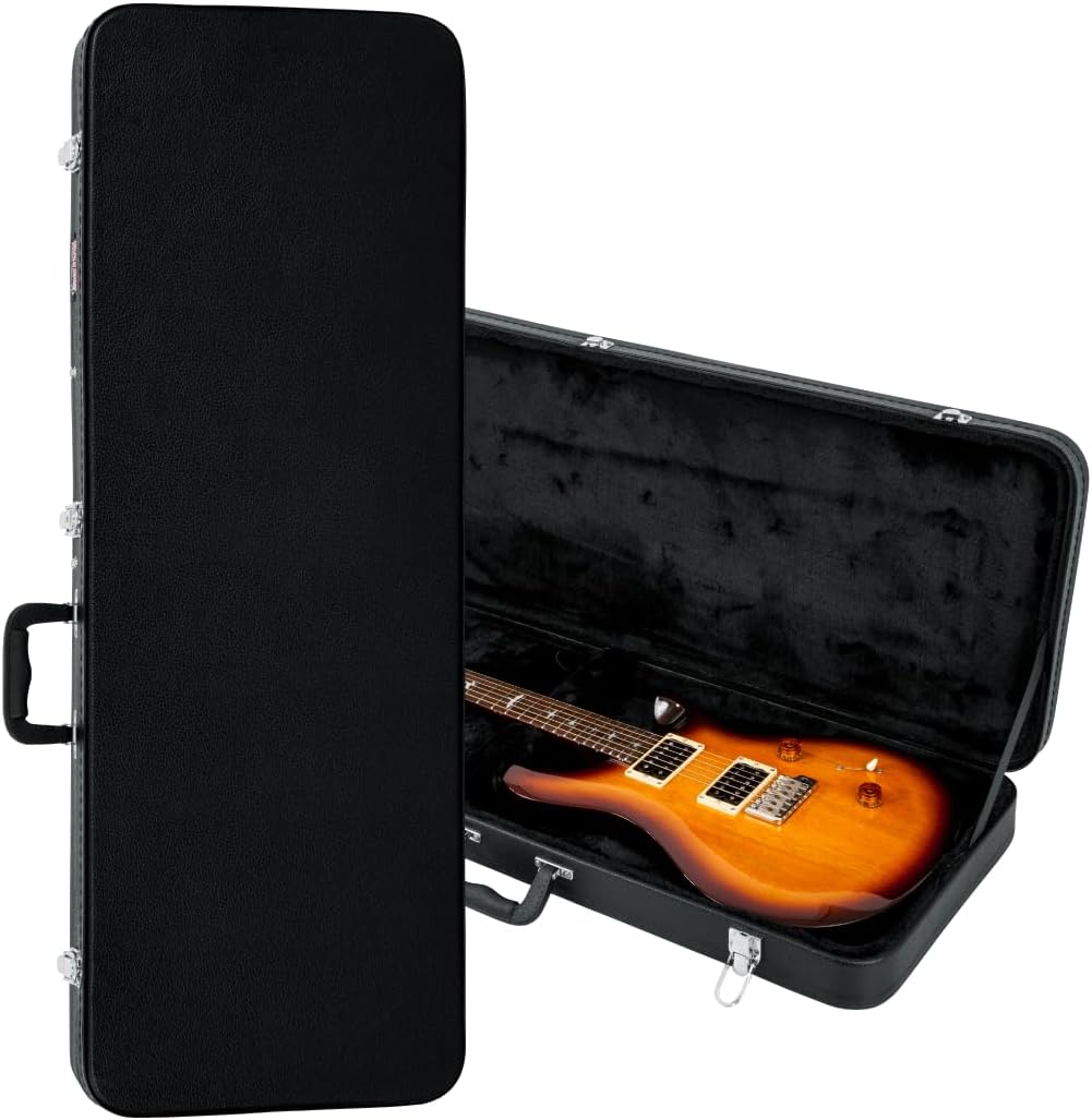 Gator Cases Hard-Shell Wood Case for Wide Body Electric Guitars; Fits PRS Style Guitars and More (GWE-ELEC-WIDE)