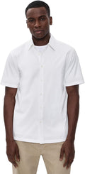 Theory Men's Structure Knit Irving Short Sleeve Shirt