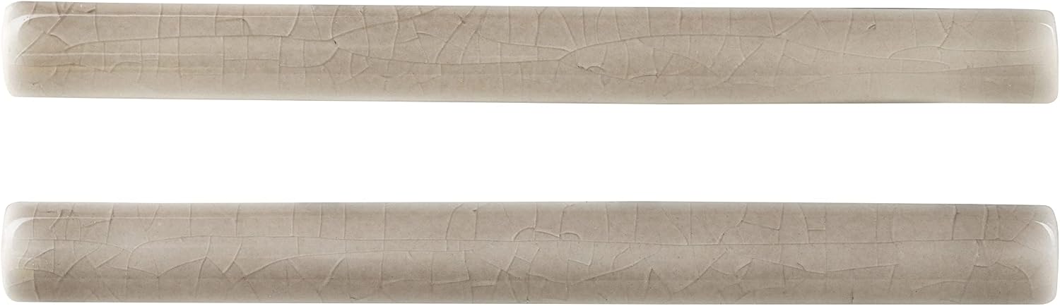MSI Dove Gray Quarter Round Molding 5/8 in. x 6 in. Glazed Ceramic Tile for Kitchen Backsplash, Floor Tile, Wall Tile for Bathroom, Shower Wall Tile, Mesh Mounted Mosaic Tile