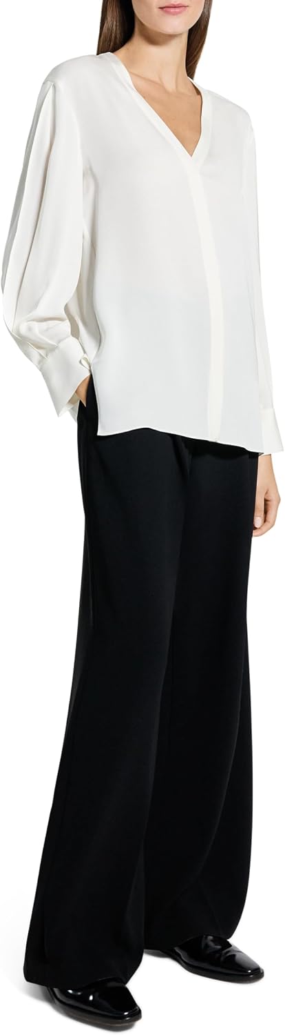Theory Womens Volume Sleeve Blouse