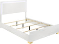 Coaster Home Furnishings Marceline Contemporary 5-Piece Bedroom Set Queen Size LED Panel Bed Frame 51-inch Headboard White 222931Q-S5