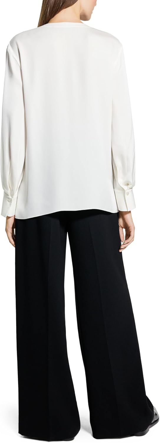 Theory Womens Volume Sleeve Blouse
