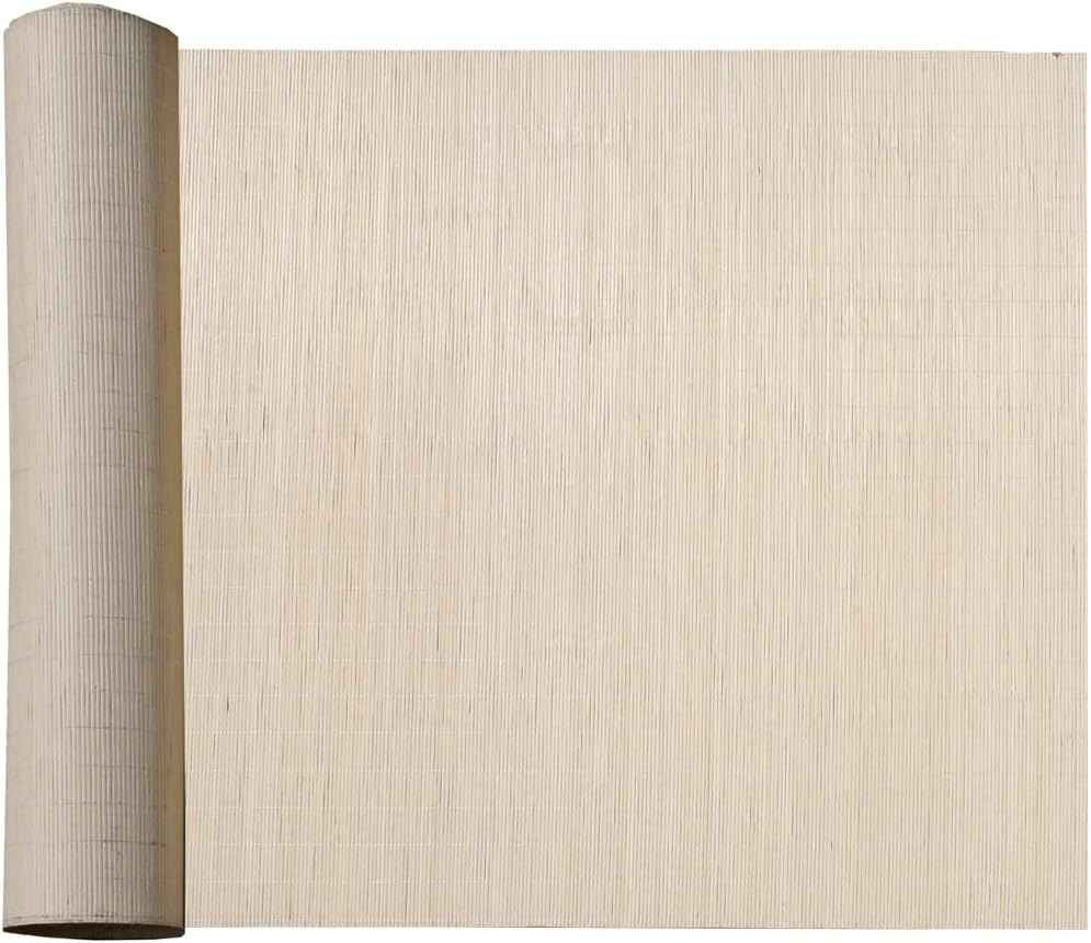 Forever Bamboo Natural Tatami Bamboo Wall Paneling Home Decor for Living Room Decorative Ceiling Treatment 4 ft H x 50 ft L