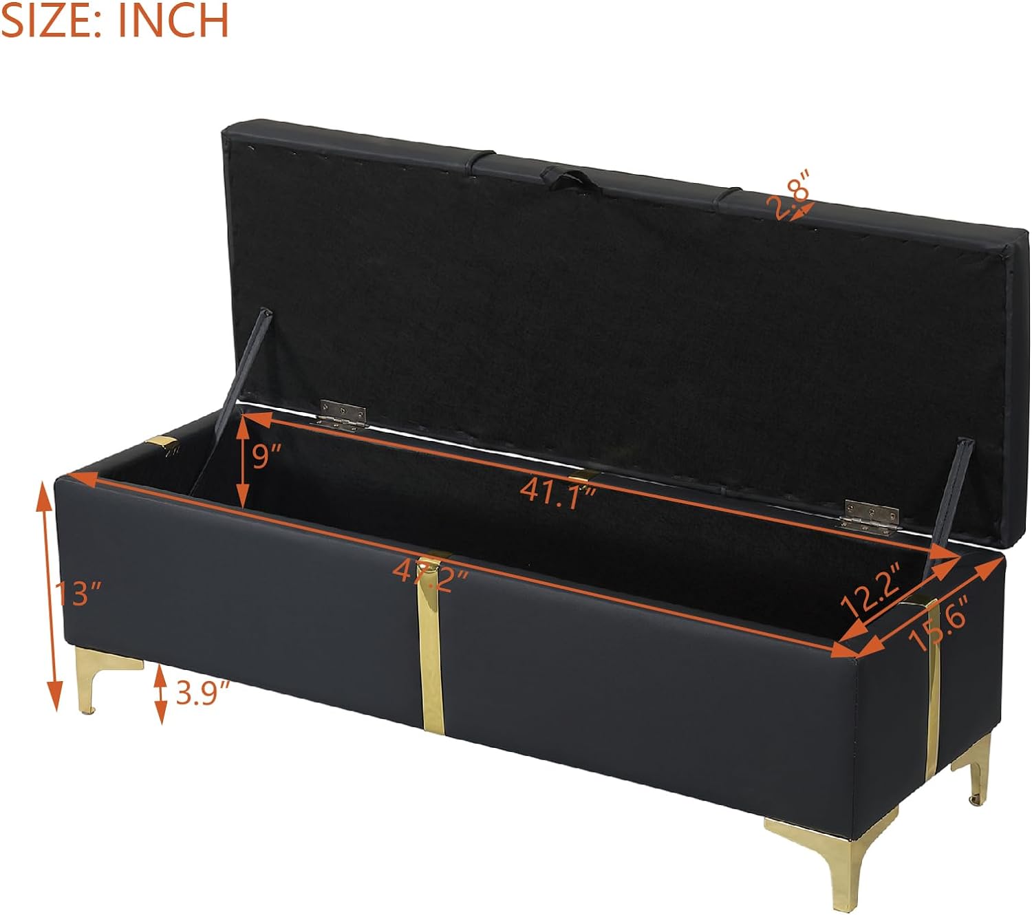 Queen Size Upholstered Bed Frame with Storage Ottoman, Hydraulic Storage Bed Frame with Headbaord and Storage Bench, 2-Piece Bedroom Furniture Set - Black