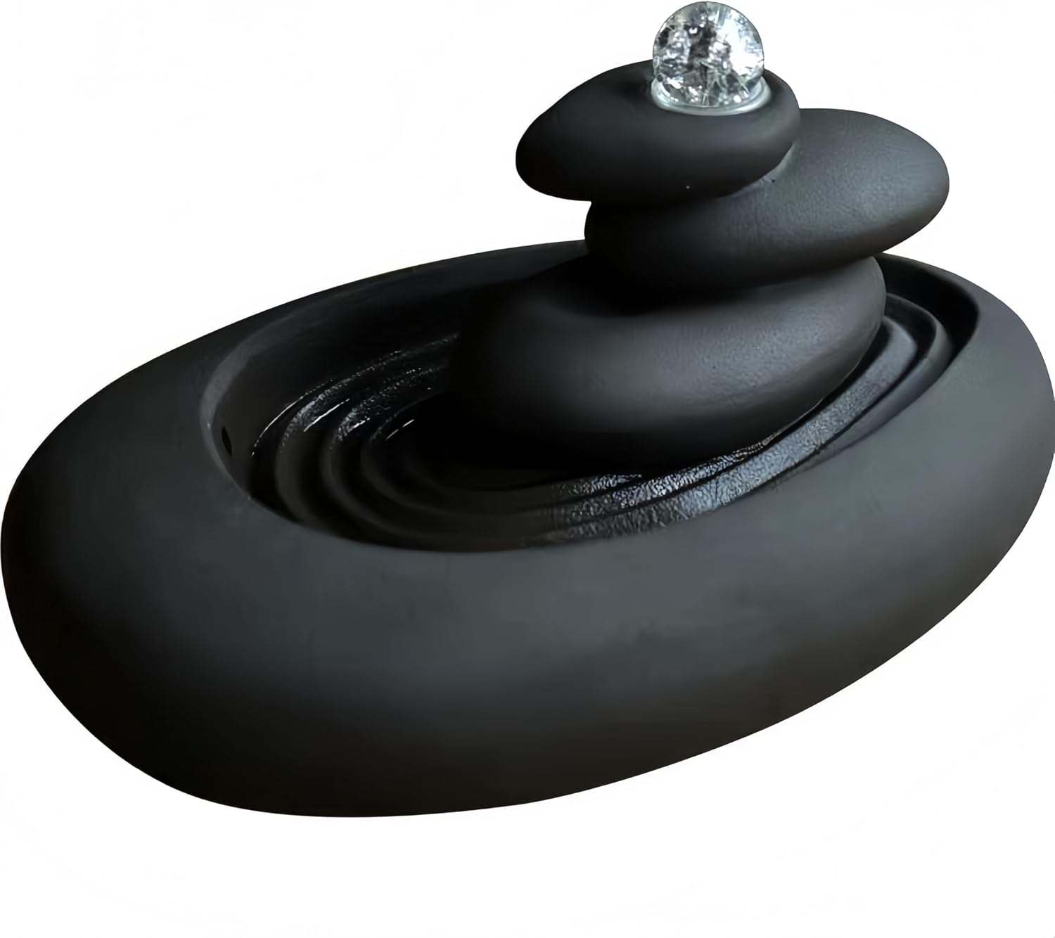 Tabletop Water Fountain Indoor - Water Fountain Decor for Meditation, Relaxation for Yoga, Study, Tea, Living Room, Office, Beauty Club Decor