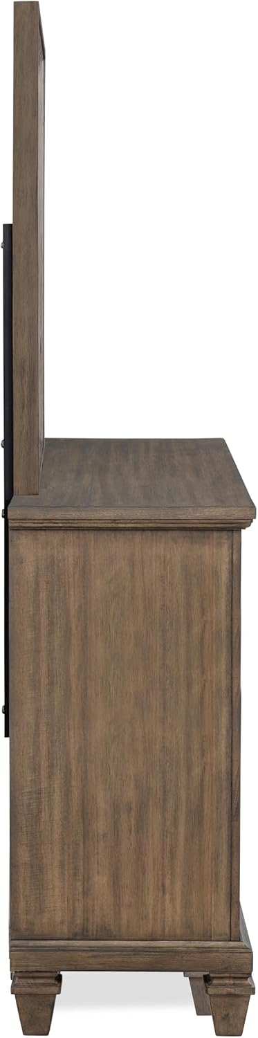 New Classic Furniture Mariana 5-Piece Wood Queen Bedroom Set, Vintage Mocha