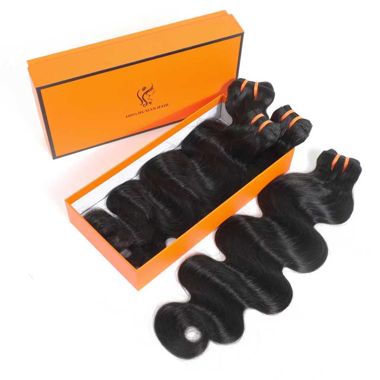 16A Raw Bundles Human Hair 14 16 18 20 Inch Body Wave Bundles Human Hair 100% Remy Virgin Human Hair 4 Bundles, 2-Year Life Span, Holds The Curls Well, Silky Soft after Mutiple Washes, Full and Thick
