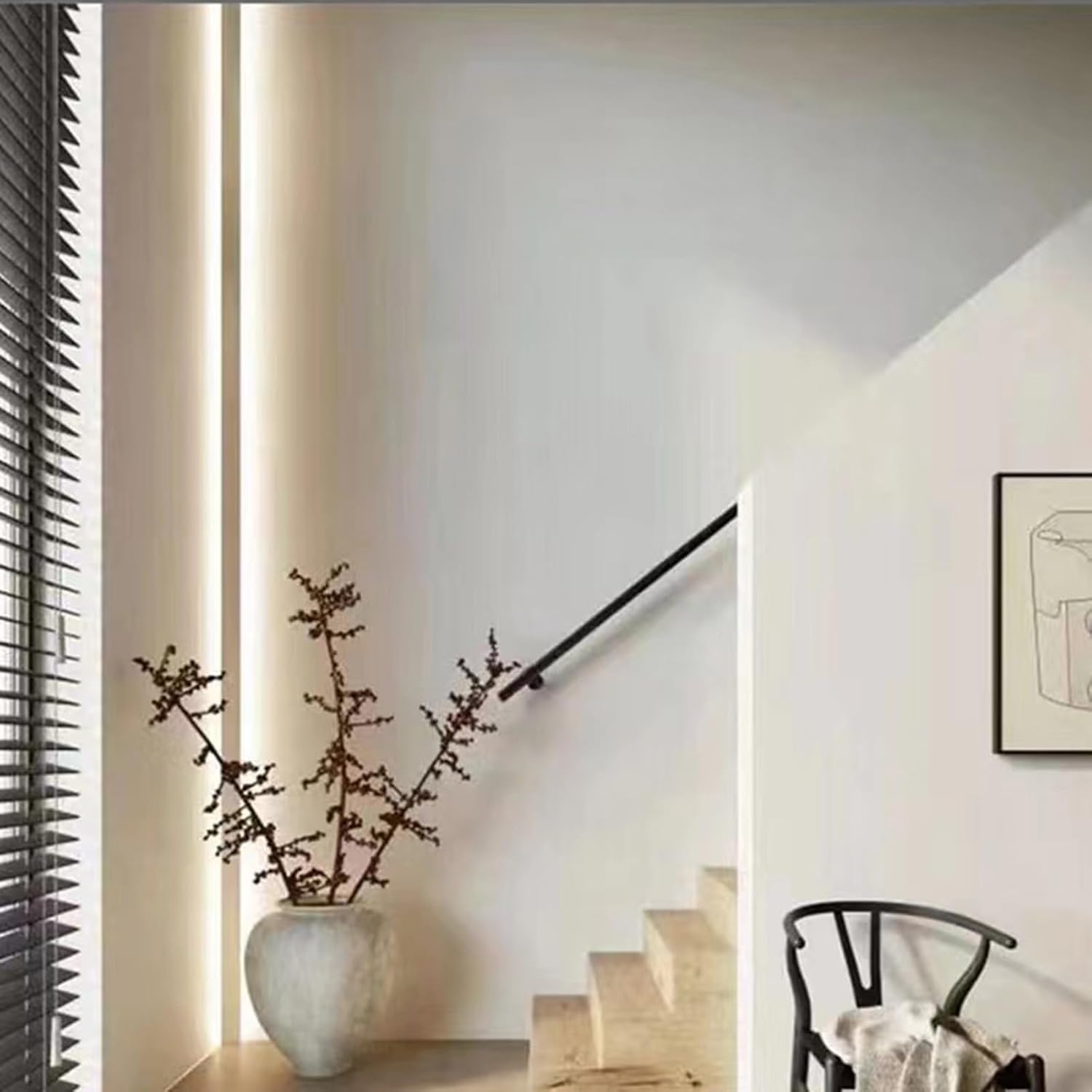 Modern LED Crown Moulding - Indirect Lighting Aluminum Profile Trim, 16.4 ft Diffuser Channel for Home Decor, Cornice Light Strip Track, Stylish Ceiling & Wall Accent