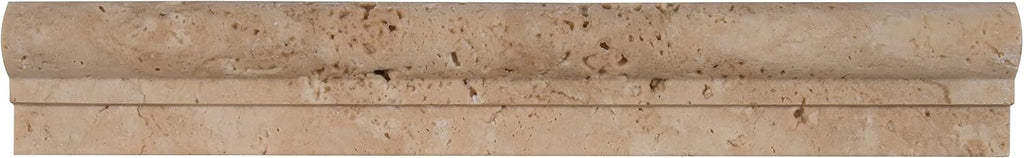 MSI Chiaro Crown Molding 2 in. x 12 in. Honed Travertine Wall Tile for Bathroom, Kitchen Backsplash, Accent Tile, and Shower