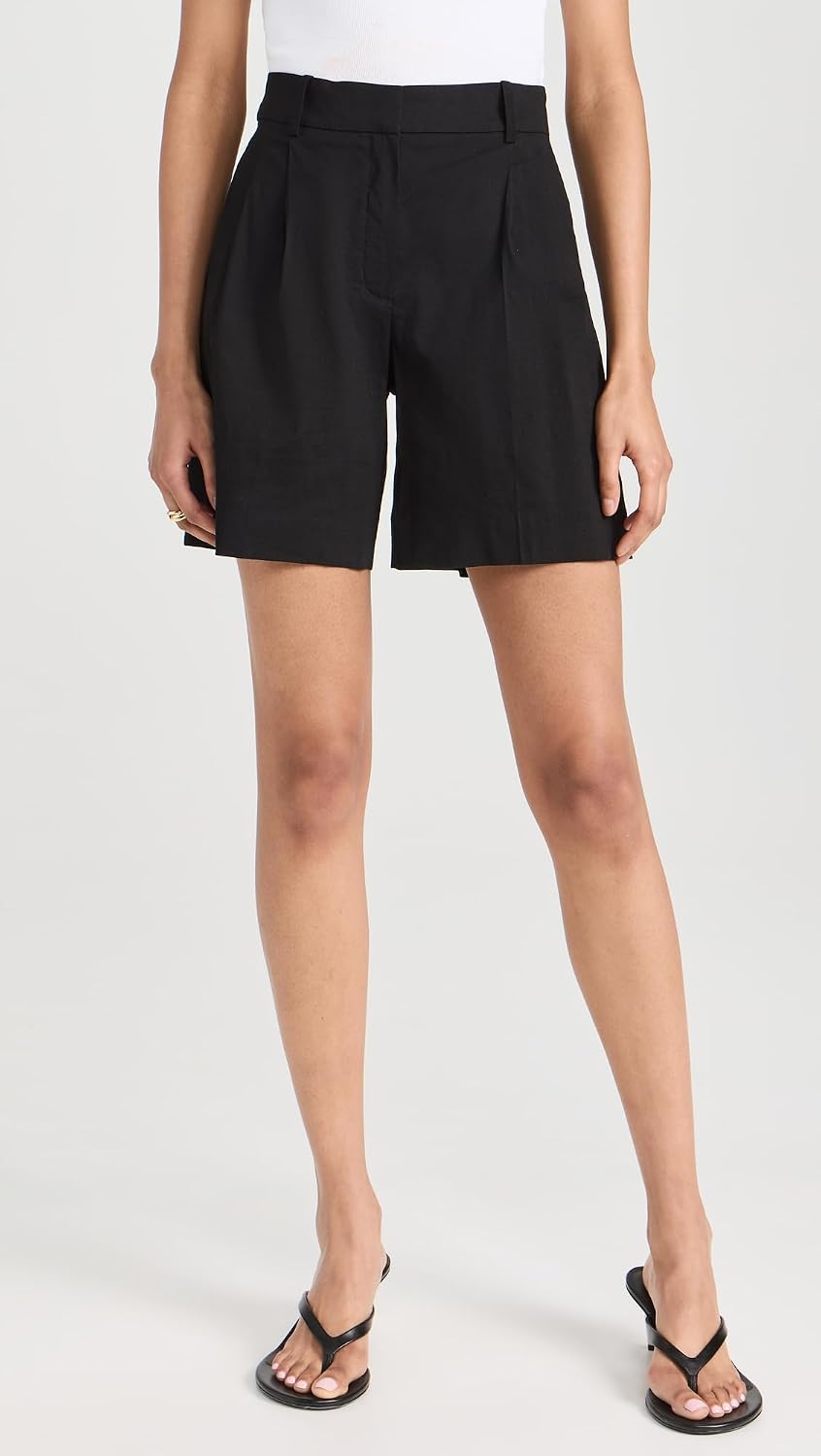 Theory Women's Double Pleated Shorts