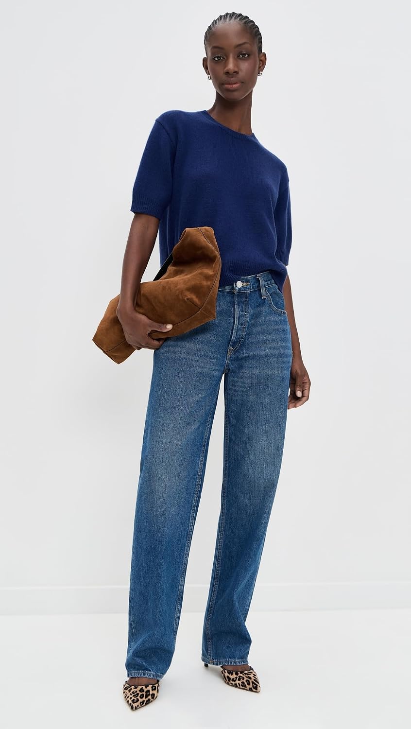 Theory Women's Crop Cashmere Tee