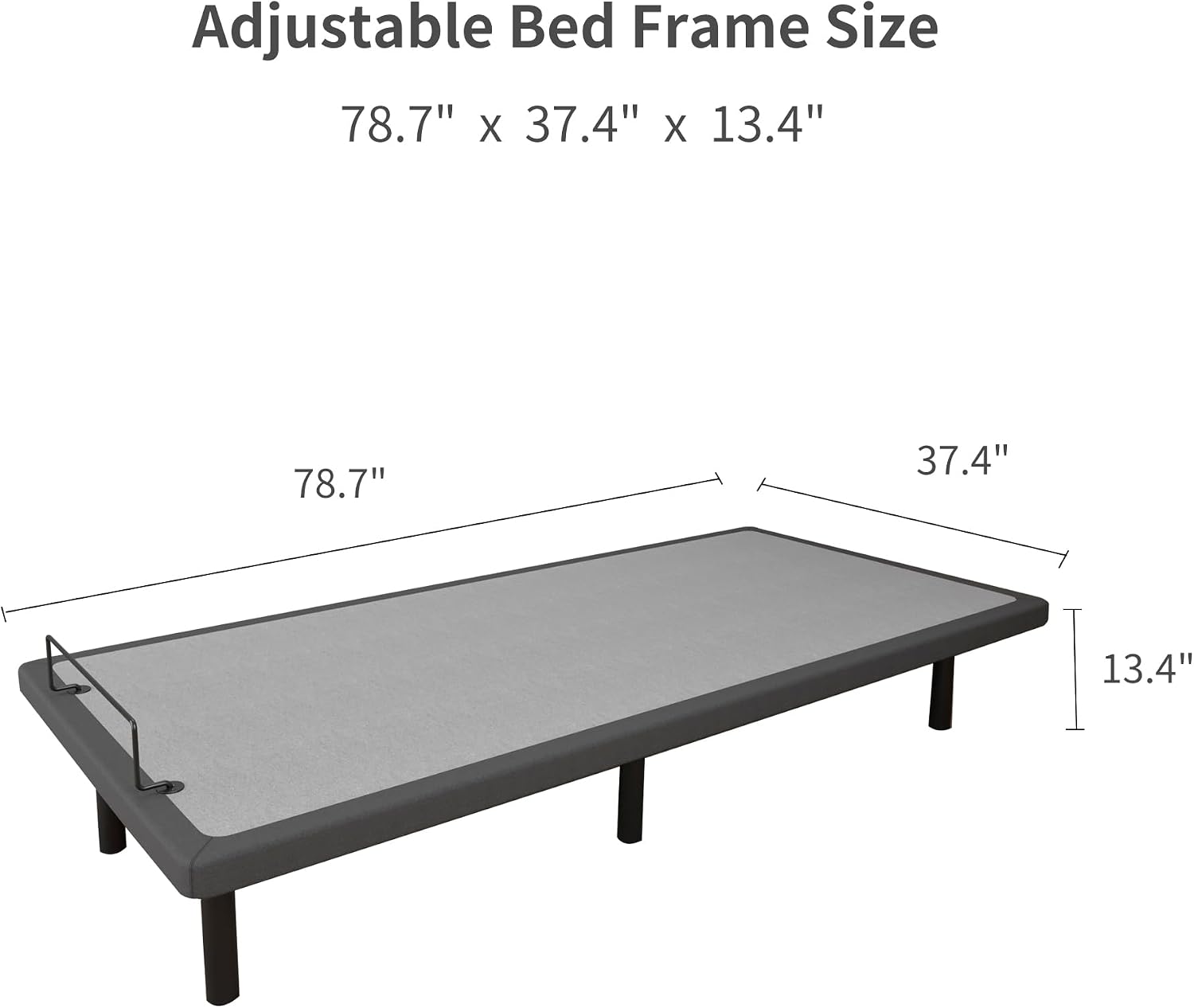 ESHINE Adjustable Bed Frame Split King - Electric Base with Massage, Wireless Remote, Foot&Head Incline, Zero Gravity, Dual USB Ports, Under Bed Light, Split King (2 Twin XL), 3100 Series
