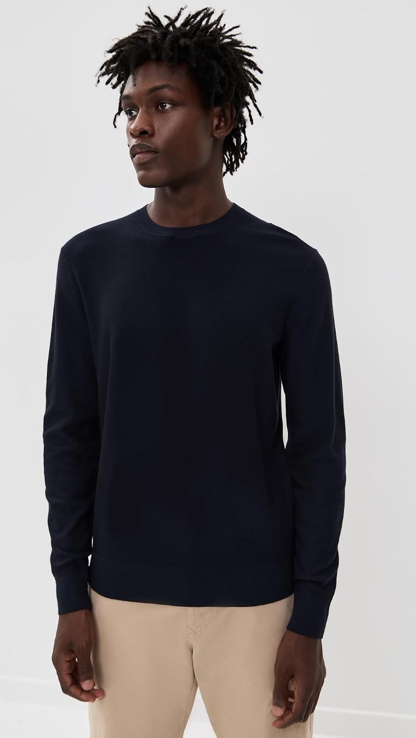 Theory Men's Riland Crew Neck in Light Bilen