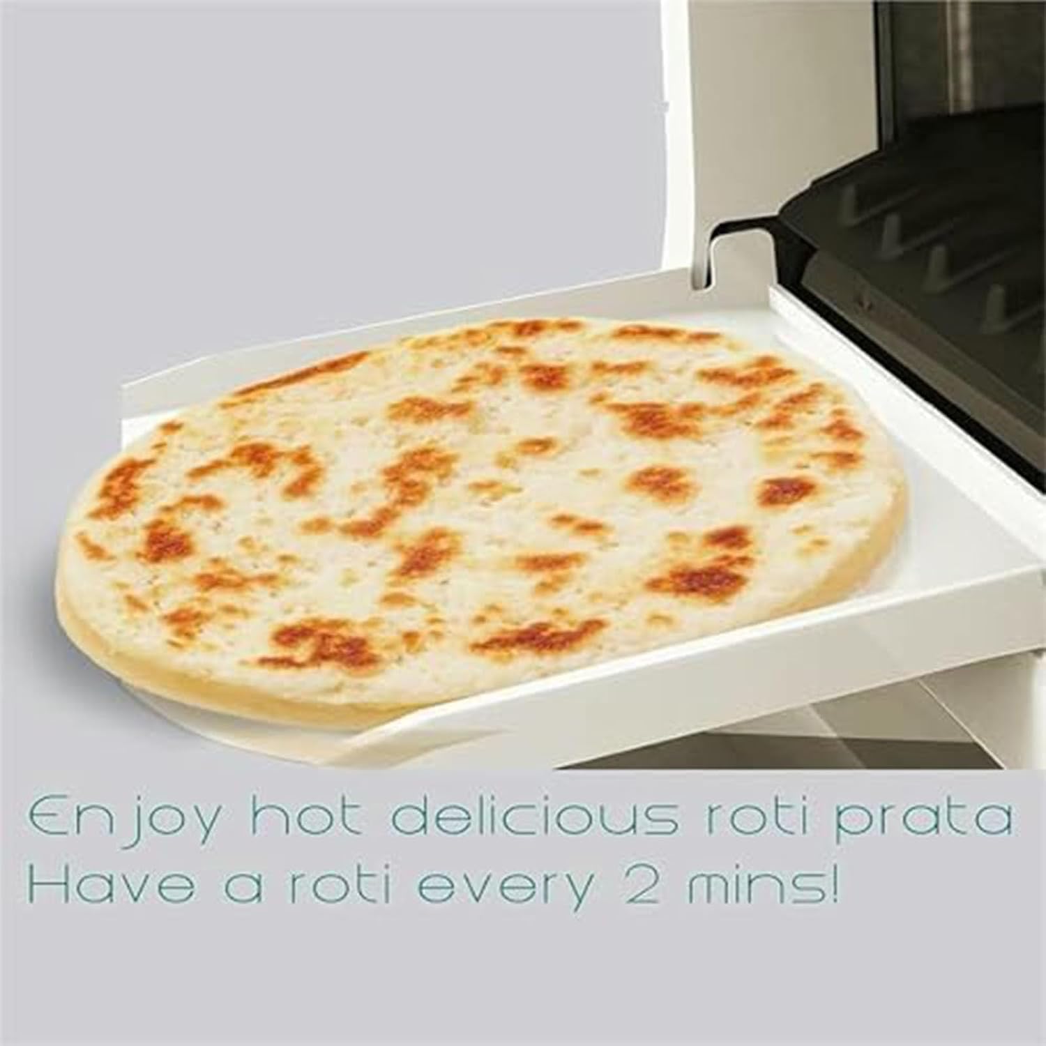 Fully Automatic Roti Maker with Touchscreen - One-Click 20-Piece Batch for Roti, Chapati, Tortilla & Pancake - Adjustable Thickness