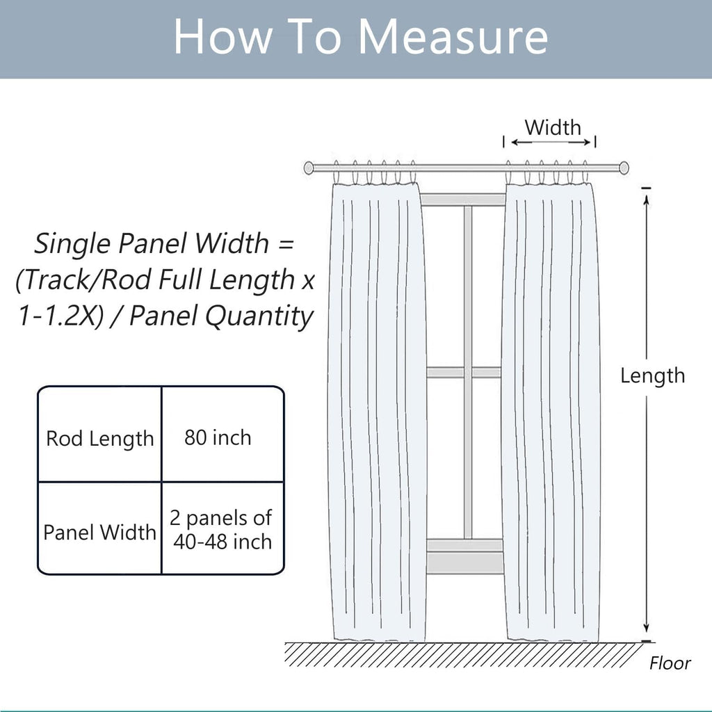 105 inch Pinch Pleated Drapes with Blue Embroidered Trim Faux Linen Pinch Pleat Lined Curtains for Sliding Glass Door, 50W x 105L, Beige White V2, 2 Panels