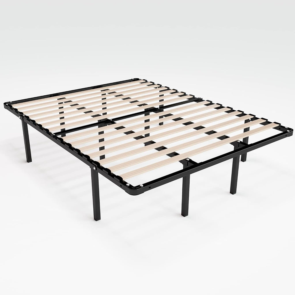 Sleep Master MyEuro Smartbase/Wooden Slats Mattress Foundation, Queen