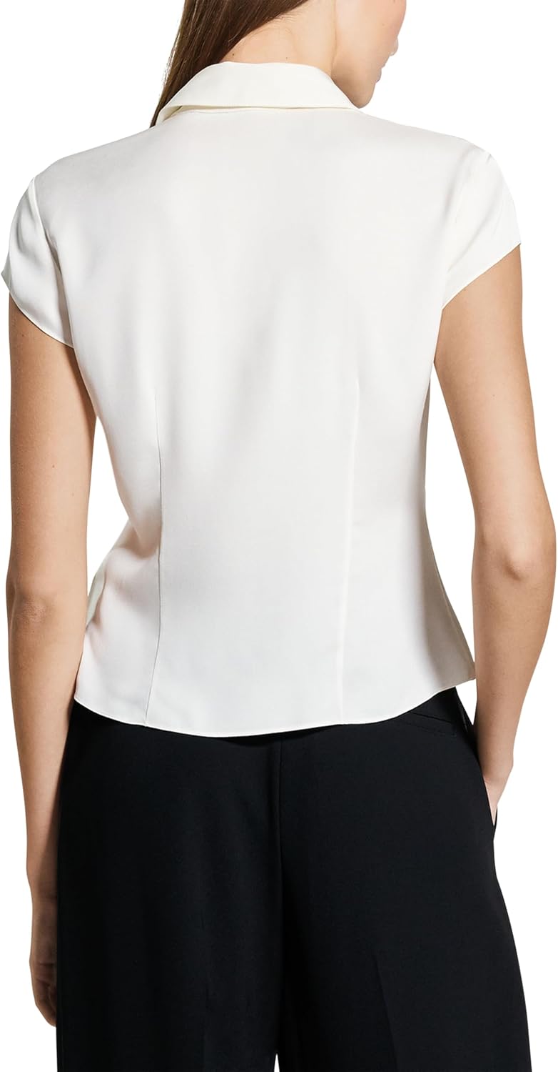 Theory Women's Cap Sleeve Blouse