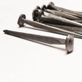 2'- CLINCH ROSE HEAD Nails - Metallic Color - Antique rustic restoration accent nails for hanging, furniture, cabins, shutters, flooring – Decorative clavos nails – Distinct SQUARE HEAD Nail 2 in