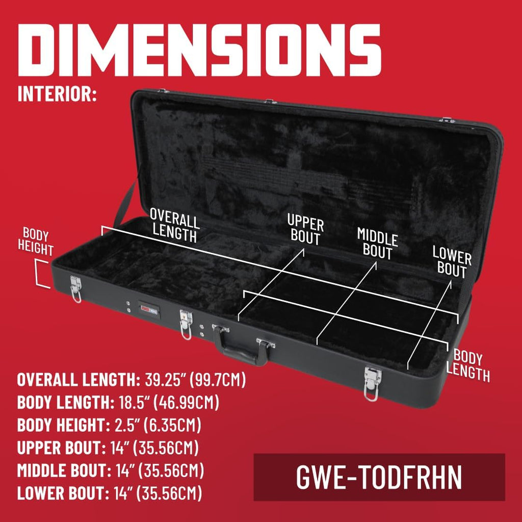 Gator Cases Hard-Shell Wood Case for the Ibanez Tim Henson TOD and FRH Nylon String Guitars; (GWE-TODFRHN)