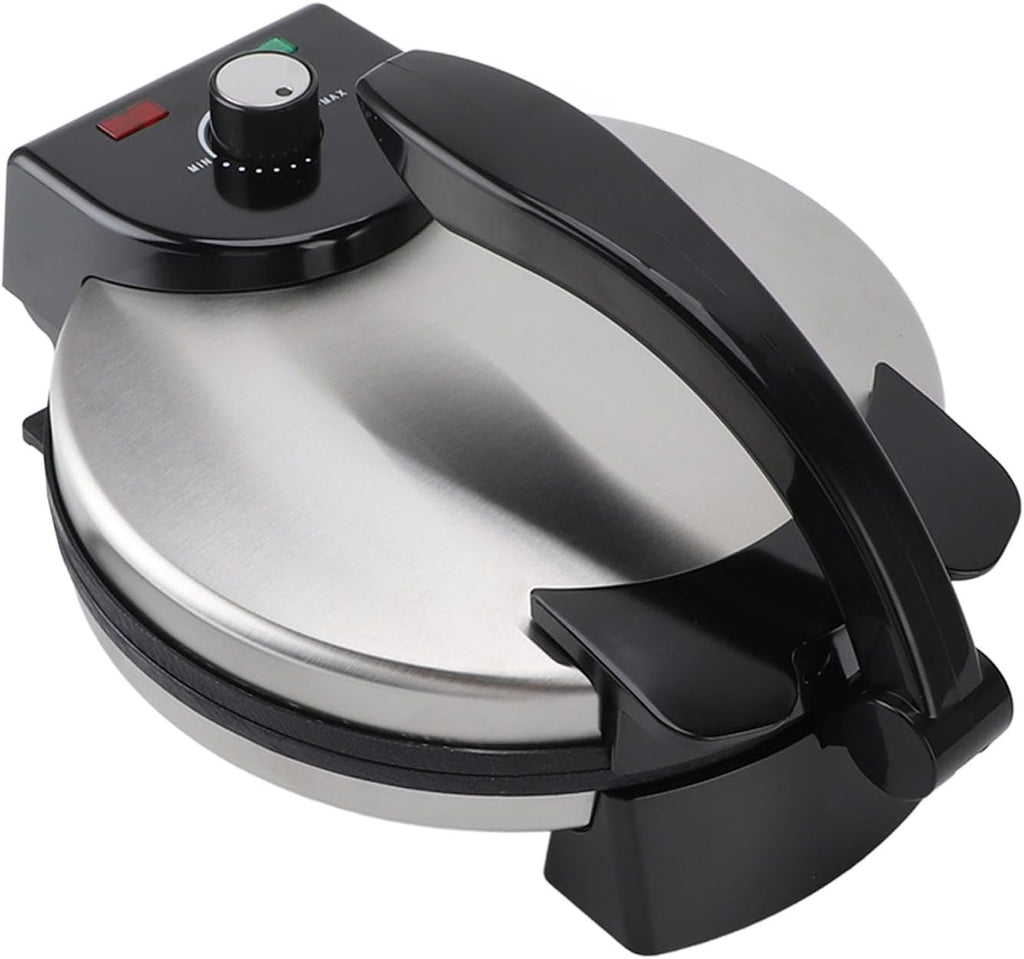 Asixxsix Roti Maker, 1100W 10inch Multipurpose Tortilla Press, Adjustable Temperature Control Non Stick Electric Tortilla Maker to Make Indian Chapati, Tortilla, Roti, Quesadilla