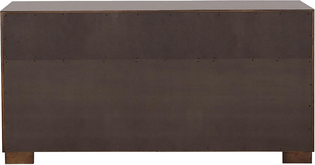 Coaster Home Furnishings Jessica Contemporary 5-Piece Bedroom Set Eastern King Size LED Storage Bookcase Bed Frame 47-inch Headboard Cappuccino 200719KE-S5