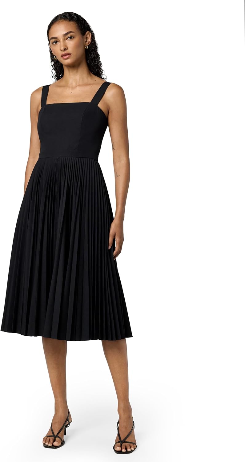 Theory Women's Sleeveless Pleated Volume Dress