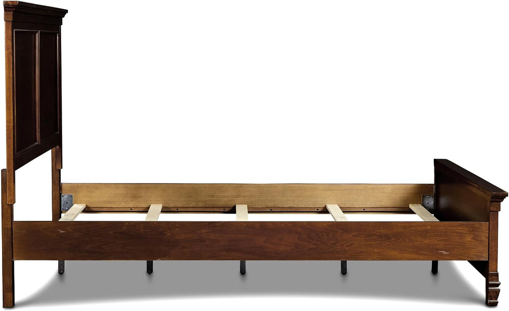 New Classic Furniture Tamarack 5/0 Solid Wood Queen Bed in Burnished Cherry